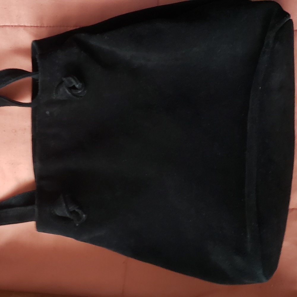 Suede Purse. Base is 5x11, 11" tall, straps 26"